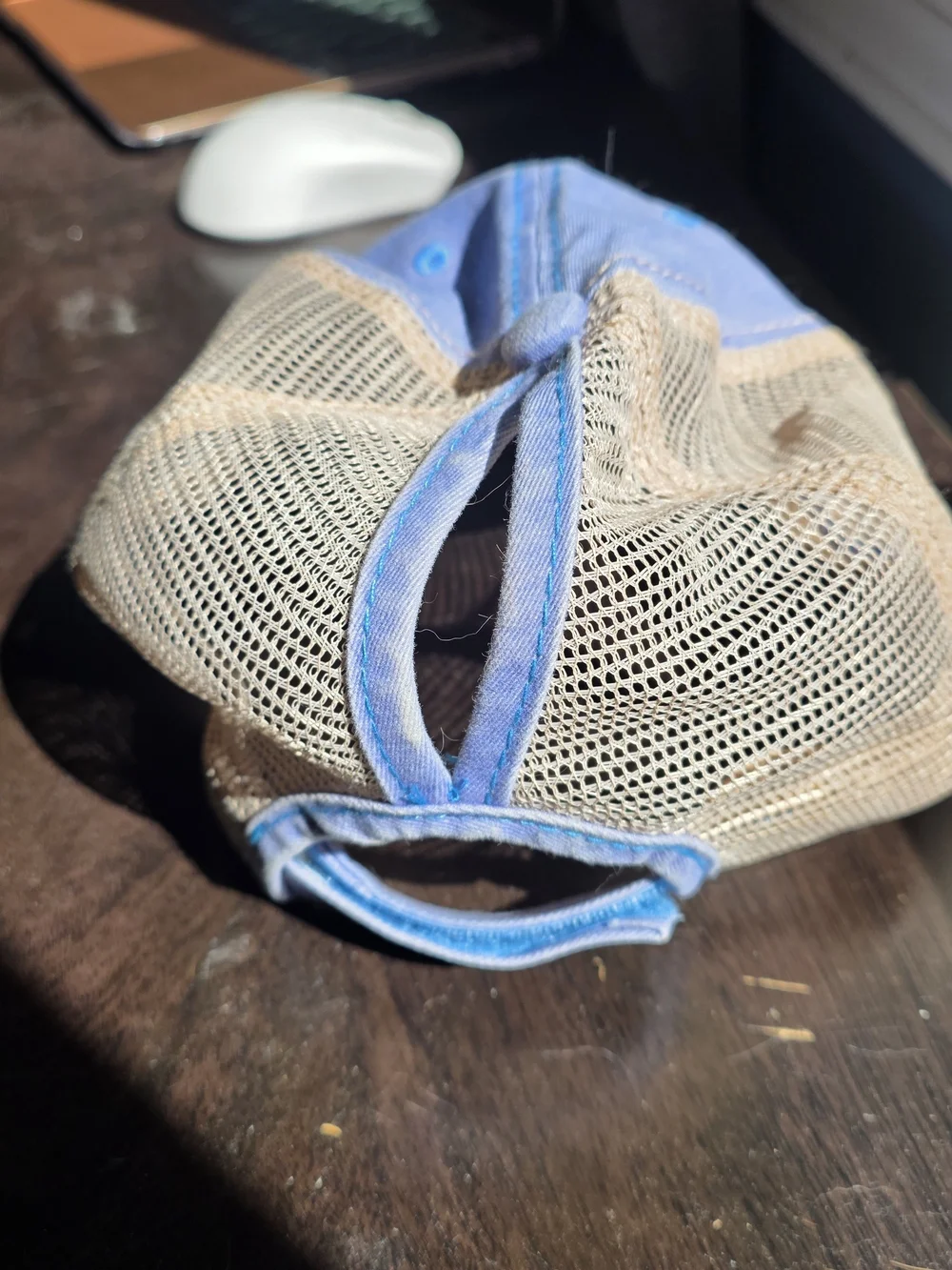 Classic Women's Ponytail Cap - Blue